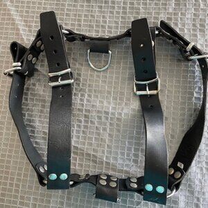Pawstar Bulldog Unisex Harness genuine leather size XL